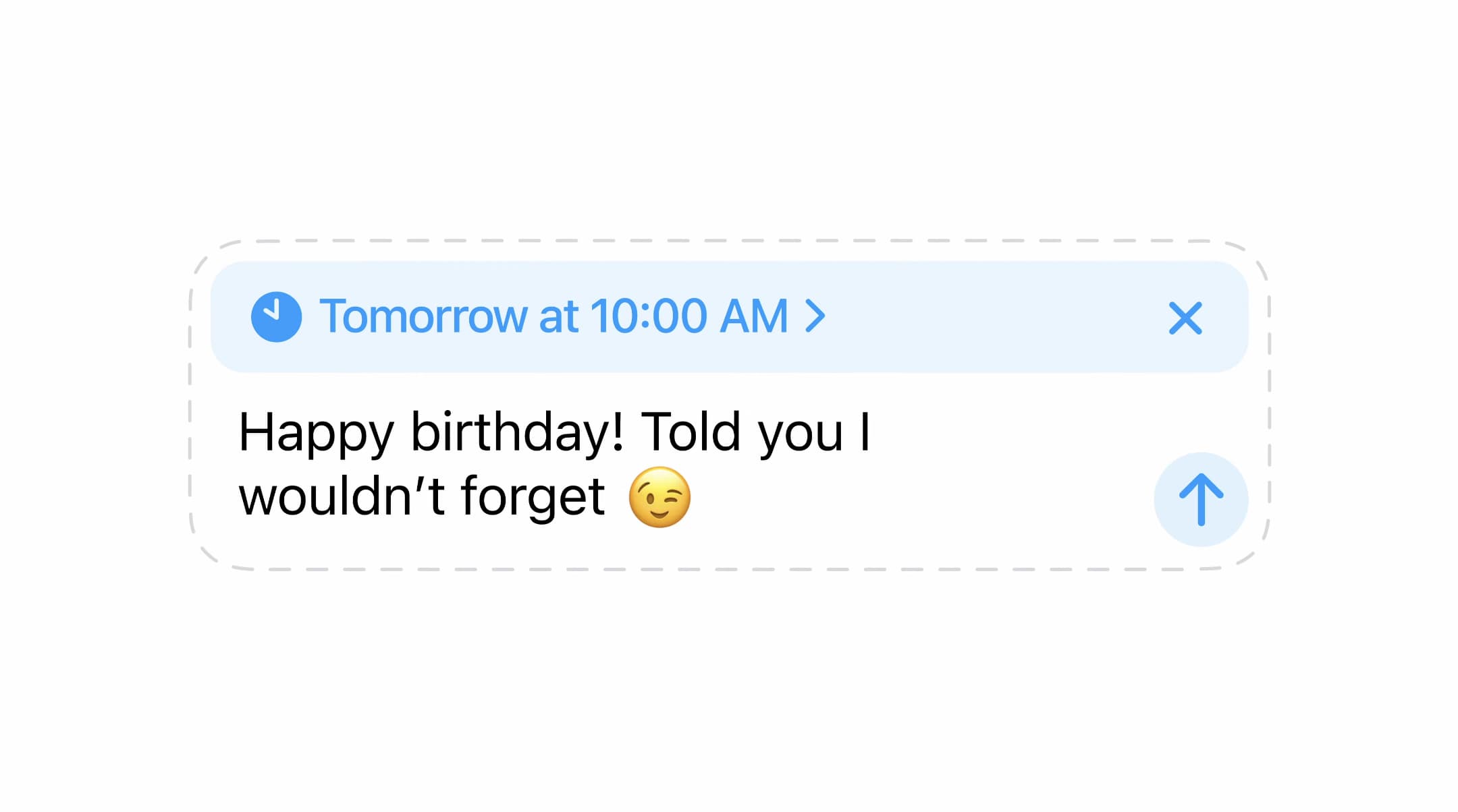 Scheduled send in Messages for iOS 18